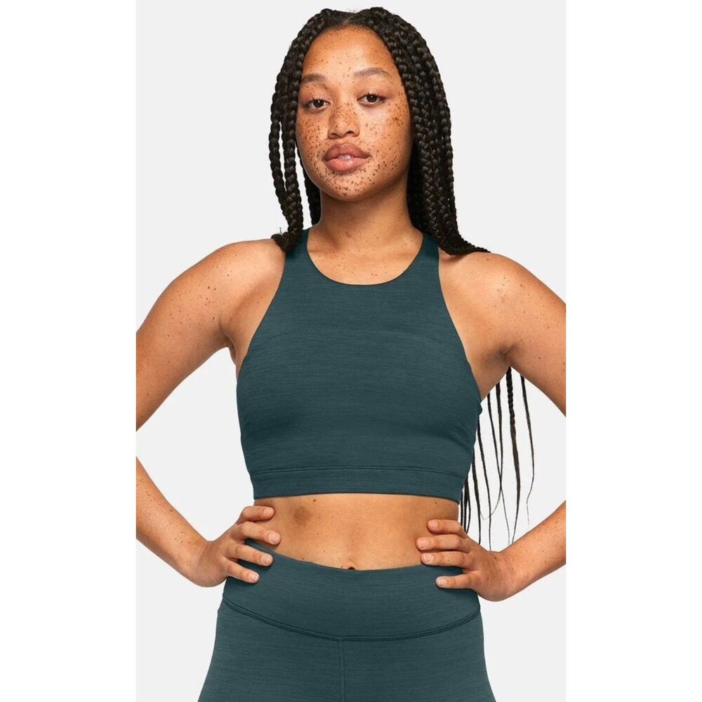OUTDOOR VOICES TechSweat Crop Top in Evergreen, Sz S